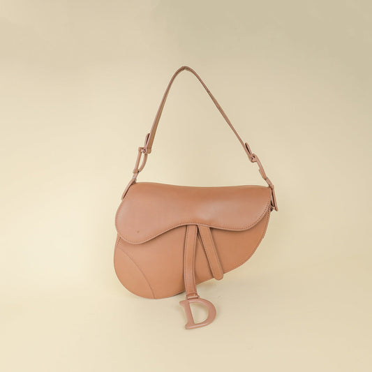 Dior Handbag Christian Rose Des Vents Ultramatte Saddle Bag Medium Shoulder Bag