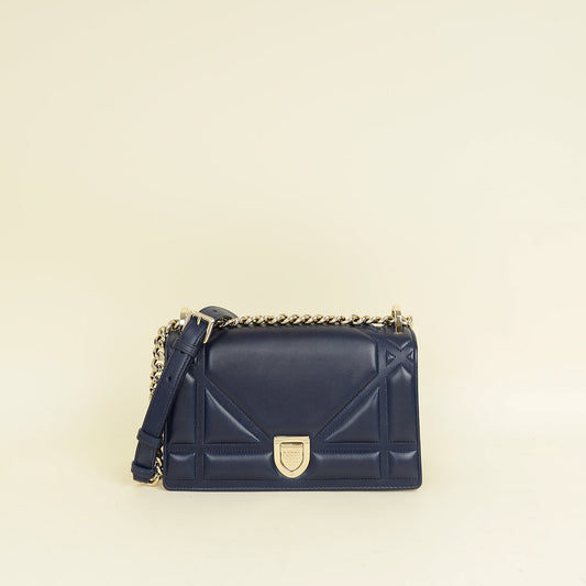 Dior Handbag Christian ama Bag Blue Navy Small Shoulder Bag