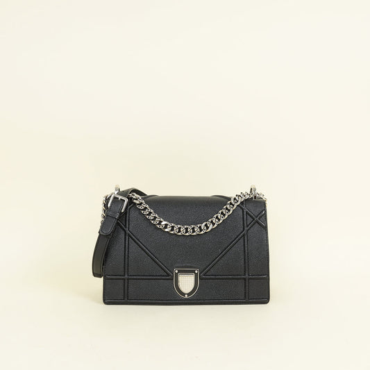 Dior Handbag Christian ama Shoulder Bag Black Medium