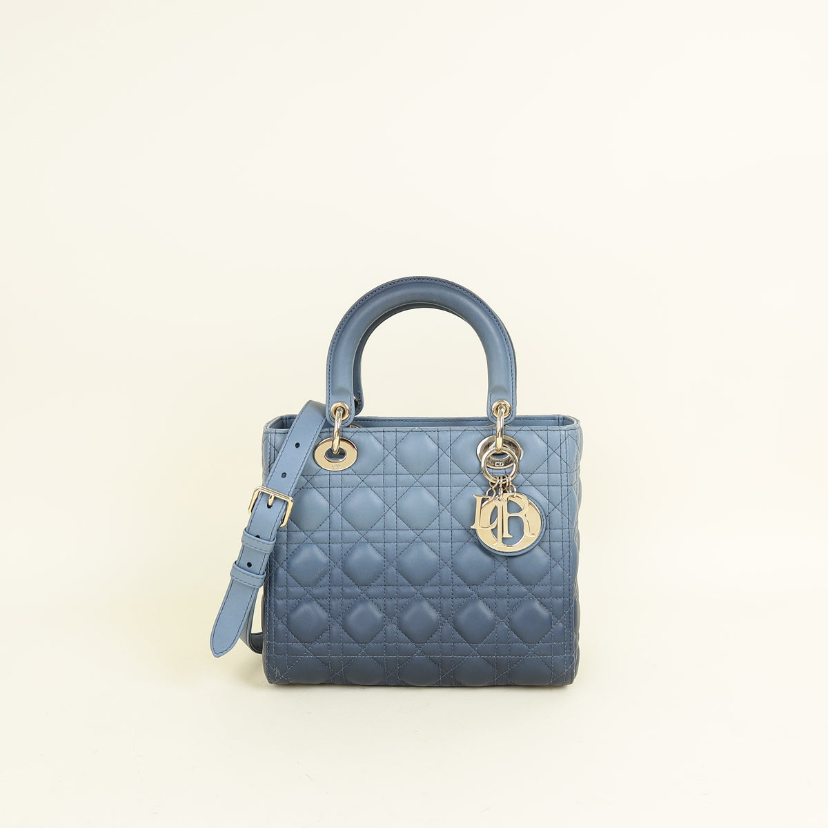 Dior Handbag Christian Ombre Lady Bag Blue Medium Shoulder Bag