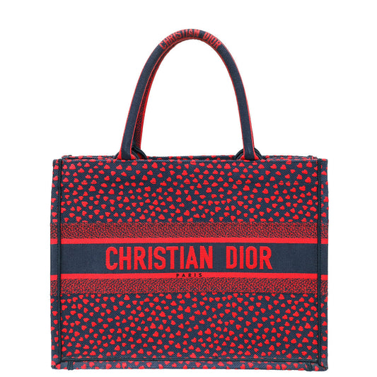 Dior Handbag Christian Bicolor "I Love Paris" Book Tote Medium Tote Bag