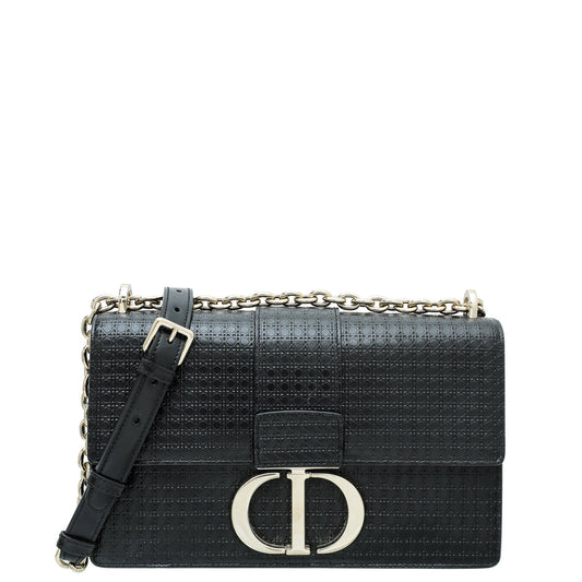 Dior Handbag Christian 30 Montaigne Cannage Bag Black Micro Chain Shoulder Bag
