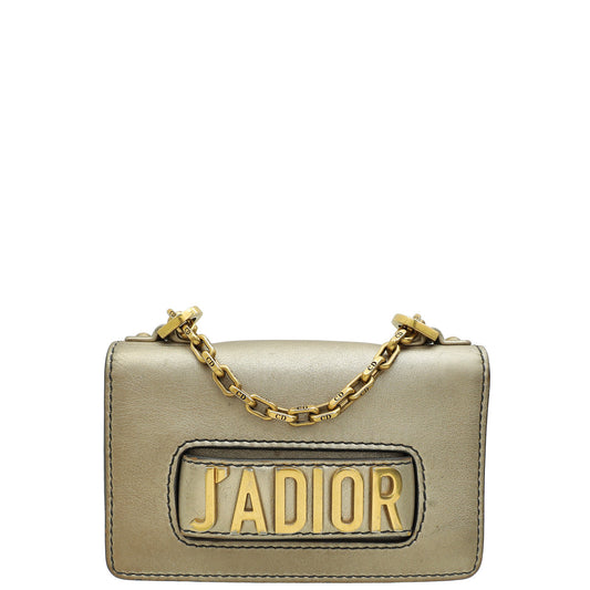 Dior Handbag Christian Bronze J'a Bag Mini Chain Shoes