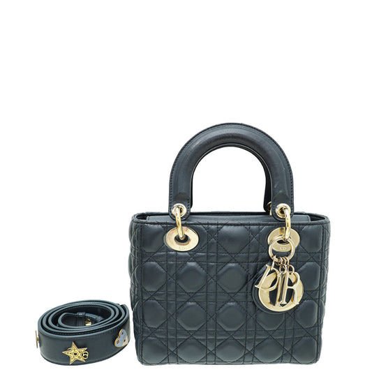 Dior Handbag Christian Dark Indigo Lady My ABC Bag Blue Small Shoulder Bag