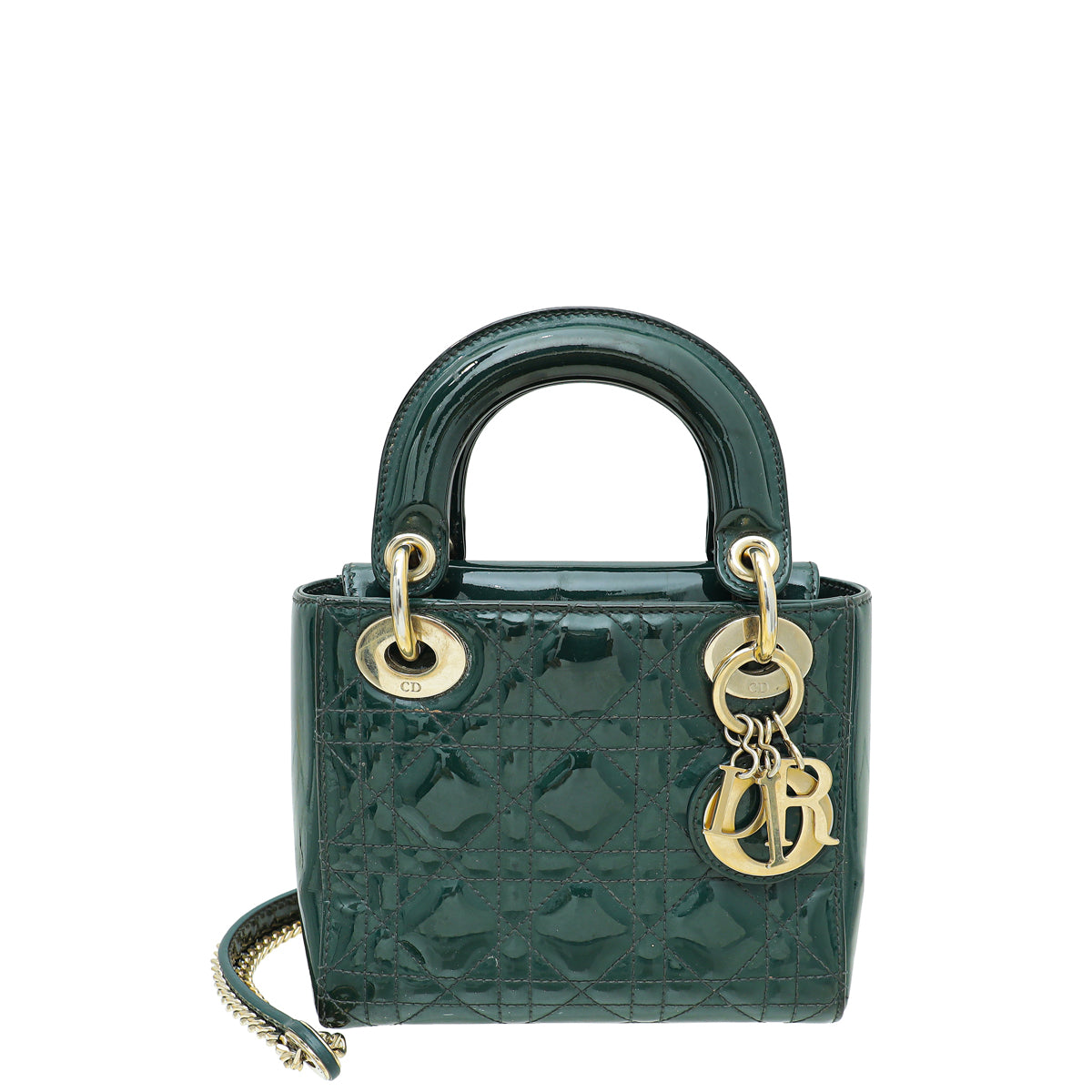Dior Handbag Christian Forest Lady Bag Green Mini Chain Shoulder Bag