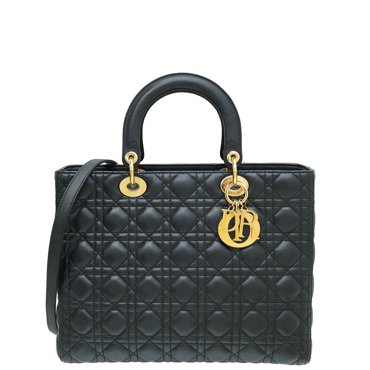 Dior Handbag Christian Lady Bag 9 Black Large Shoulder Bag