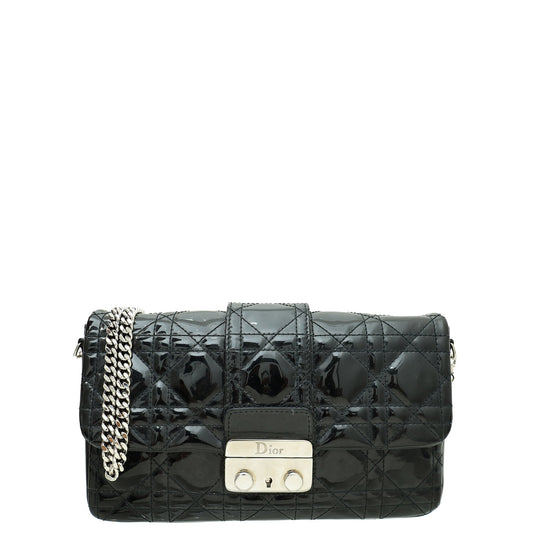 Dior Handbag Christian Miss Promenade Crossbody Bag Black Chain