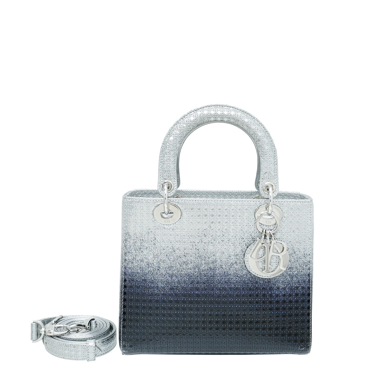 Dior Handbag Christian Ombre Bicolor Cannage Lady Bag Medium Micro Shoulder Bag