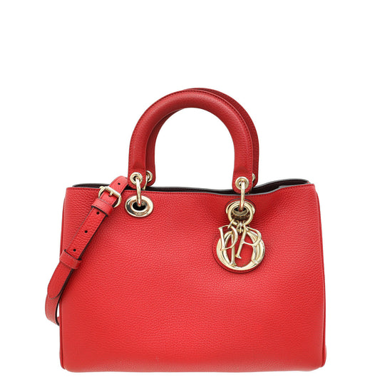Dior Handbag Christian issimo Tote Bag Red Medium Shoulder Bag