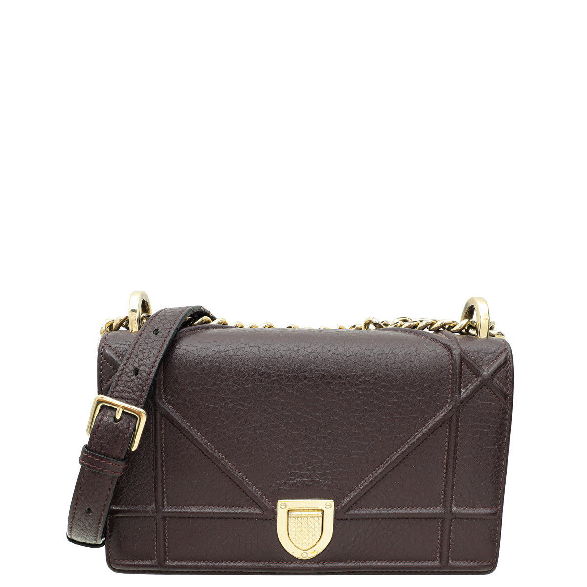 Dior Handbag Christian Burgundy ama Bag Small Flap Shoulder Bag