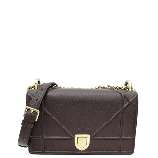 Dior Handbag Christian Burgundy ama Bag Small Flap Shoulder Bag
