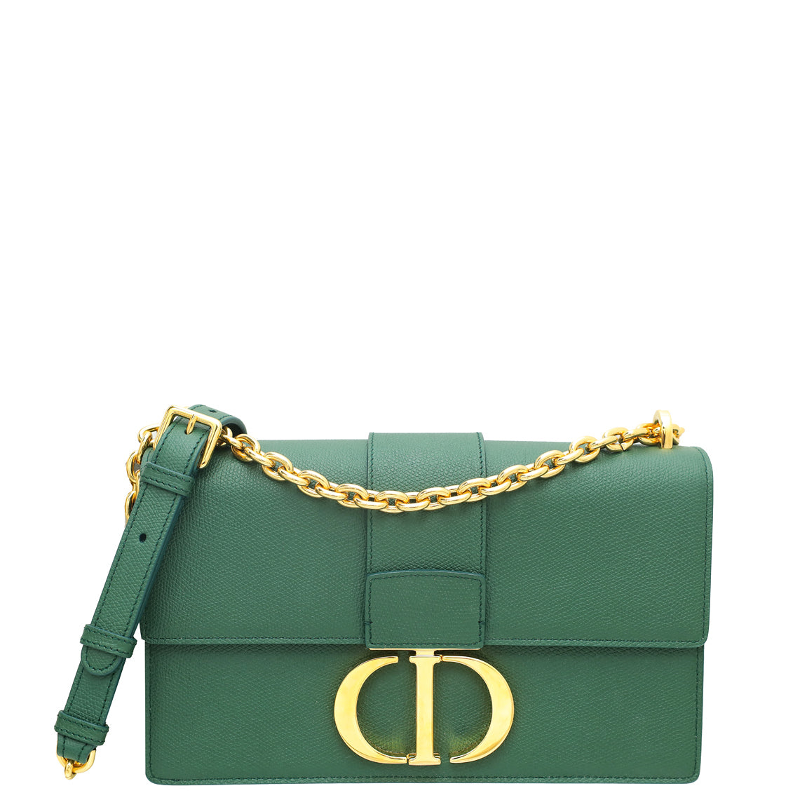 Dior Handbag Christian Forest Montaigne 30 Shoulder Bag Green Chain