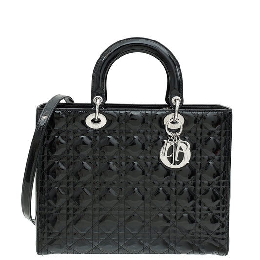 Dior Handbag Christian Lady Bag 13 Black Large Shoulder Bag