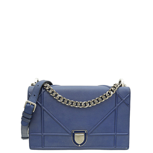 Dior Handbag Christian ama Bag Blue Medium Shoulder Bag