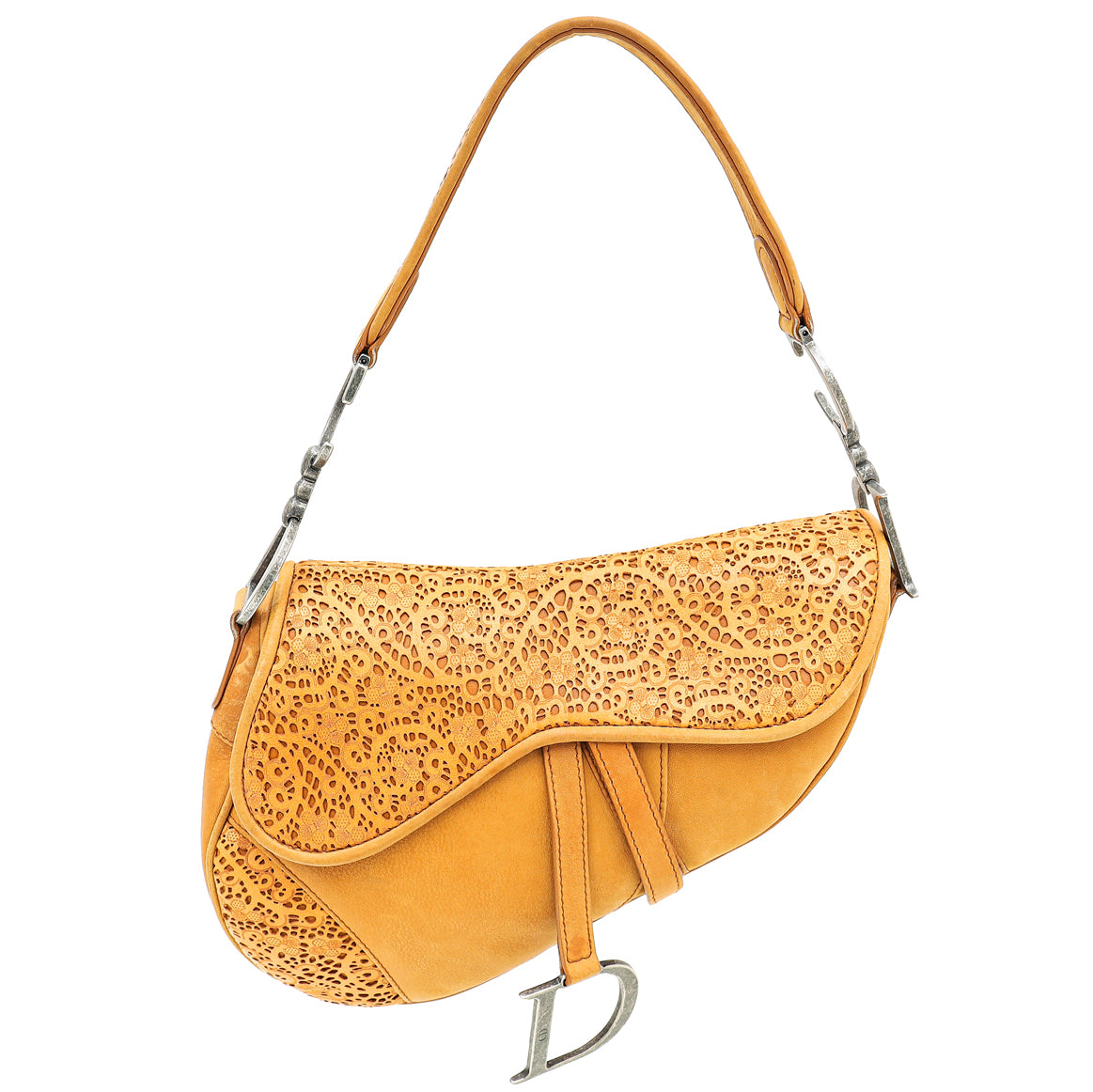 Dior Handbag Christian Caramel Saddle Bag 2 Medium Shoulder Bag
