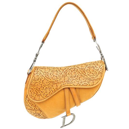 Dior Handbag Christian Caramel Saddle Bag 2 Medium Shoulder Bag