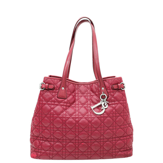 Dior Handbag Christian Panarea Tote Bag Nylon Red Shoulder Bag