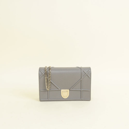 Dior Shoulder Bag Christian Grey ama Wallet Gray Chain