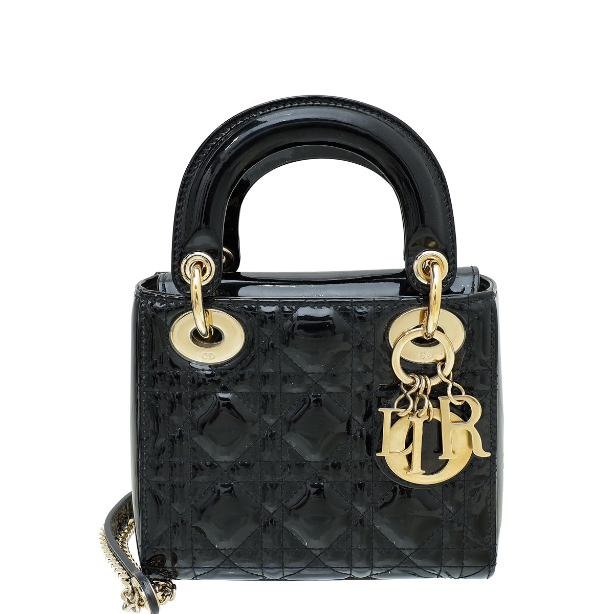 Dior Handbag Christian Lady Bag 2 Black Mini Chain Shoulder Bag Chain Bag 2