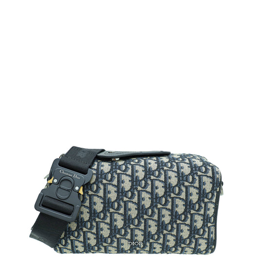 Dior Handbag Christian Bicolor Oblique Jacquard Lingot 22 Bag Shoulder Bag