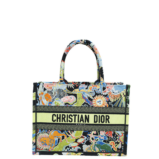 Dior Handbag Christian Zodiac Fantastico Book Tote Bag Multicolor Medium Embroidered