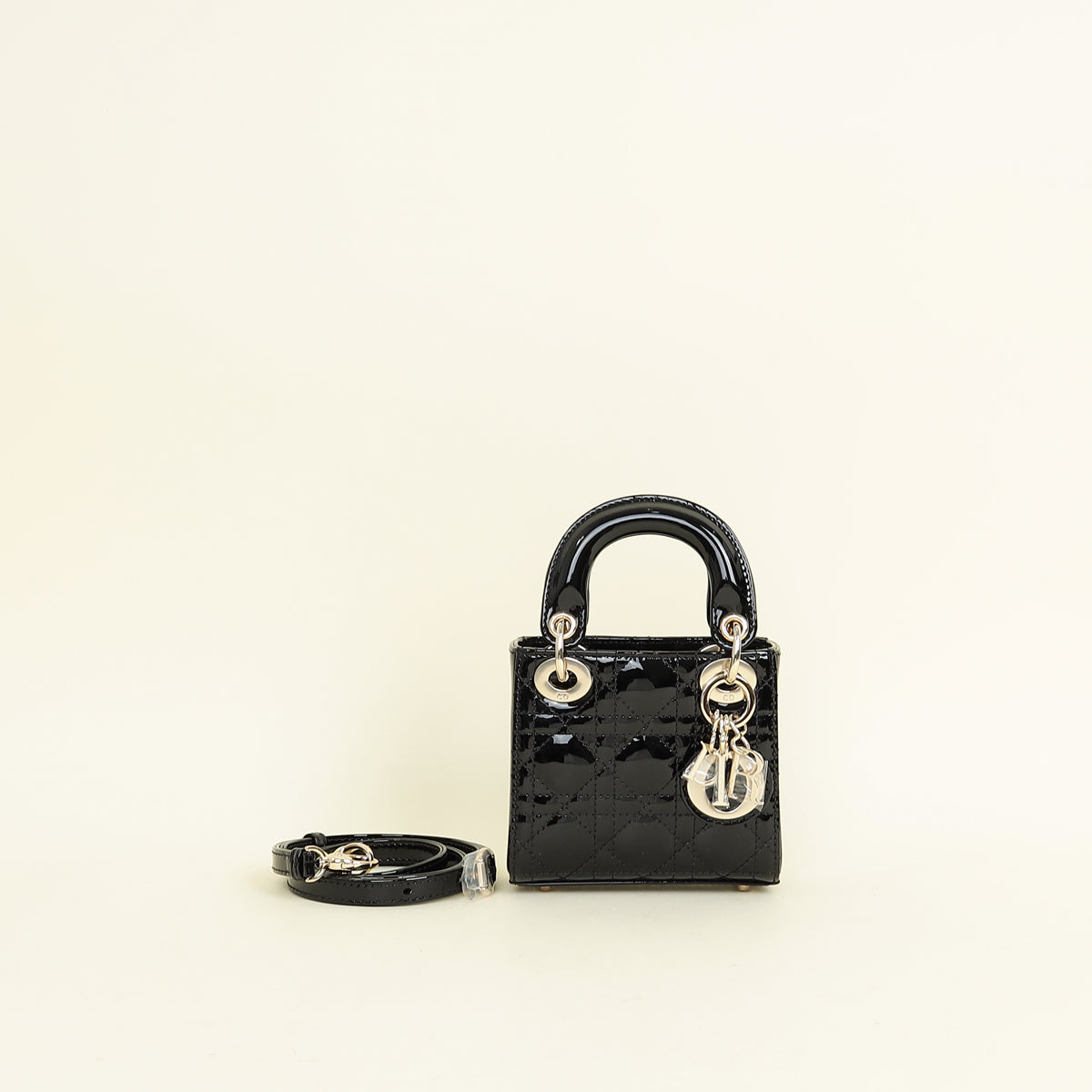 Dior Handbag Christian Lady Bag Black Micro Shoulder Bag