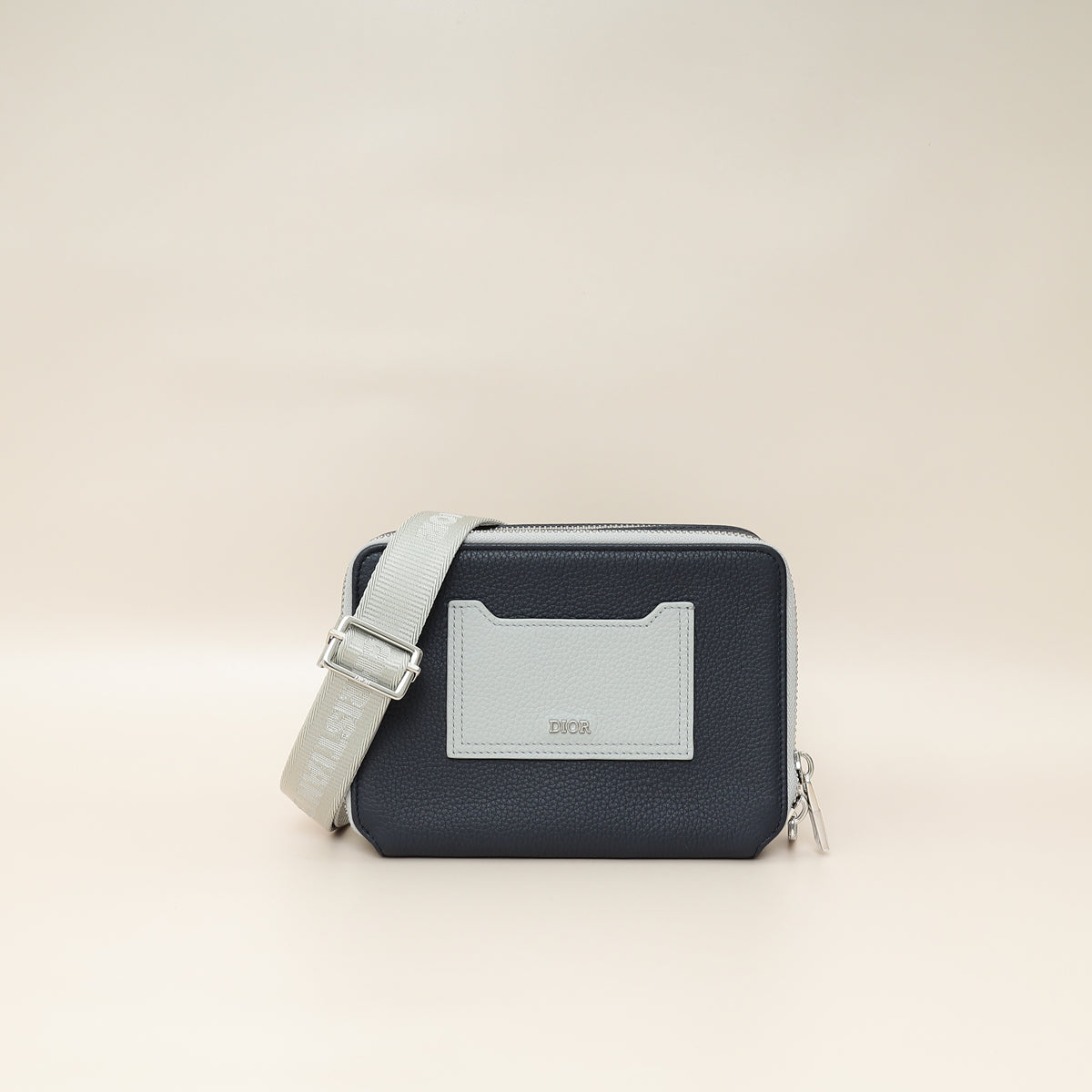 Dior Handbag Christian Bicolor Compact Messenger Bag Mini Shoulder Bag