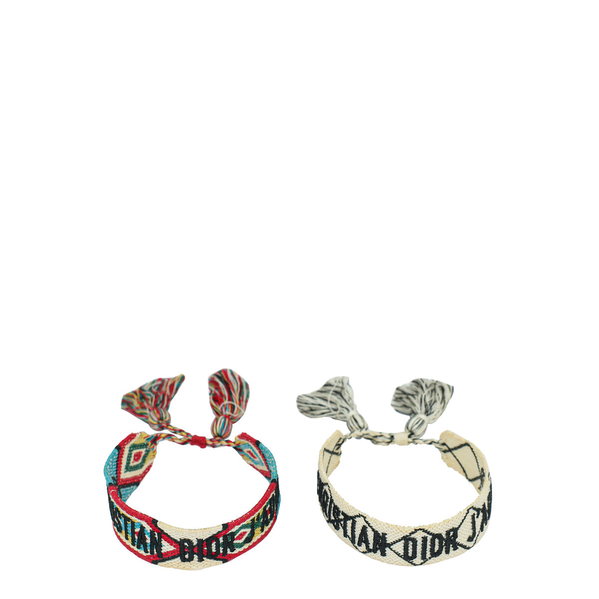 Dior Jewelry Christian J'A Cotton Bracelet Set 2 Multicolor