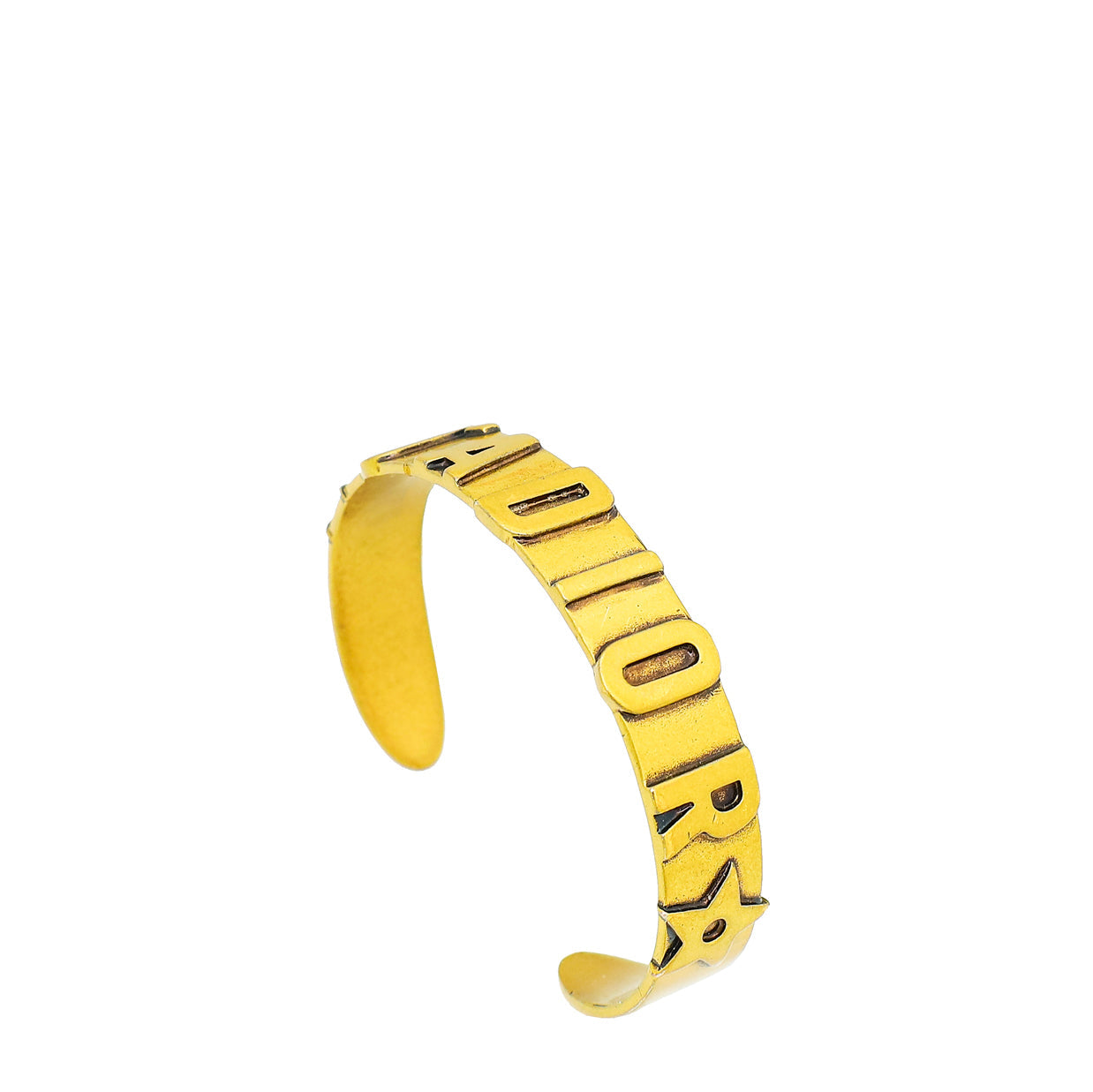 Dior Jewelry Christian Finish J'A Cuff Bracelet Gold