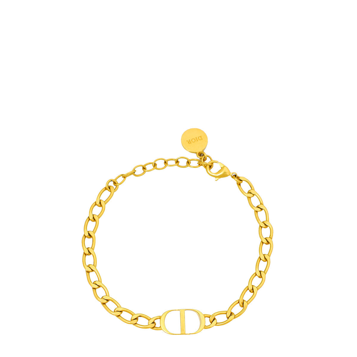 Dior Jewelry Christian Petit CD Bracelet Gold Chain