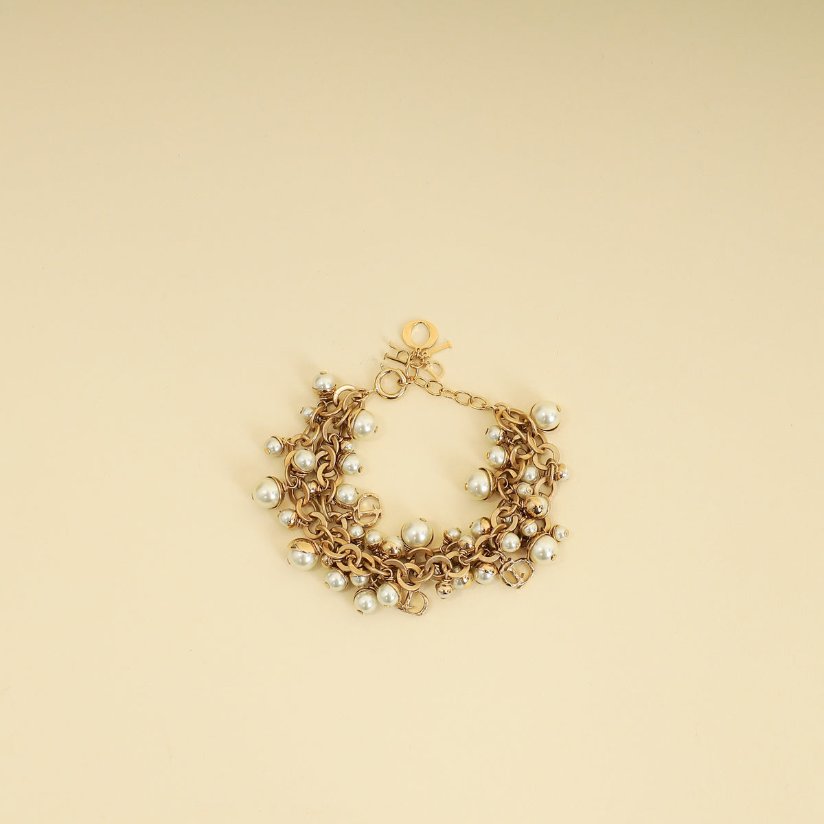 Dior Jewelry Christian Mise En Bracelet Gold Yellow