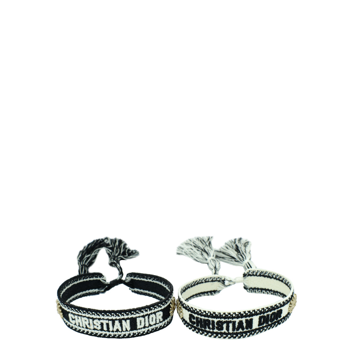 Dior Jewelry Christian Bicolor J'a Sun Details Bracelet Set Embroidered