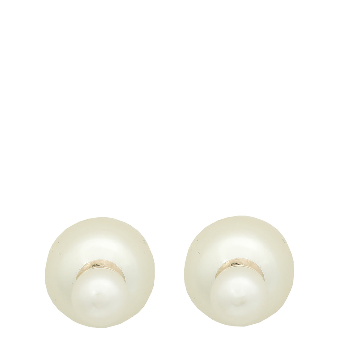 Dior Jewelry Christian Tribales Earrings White
