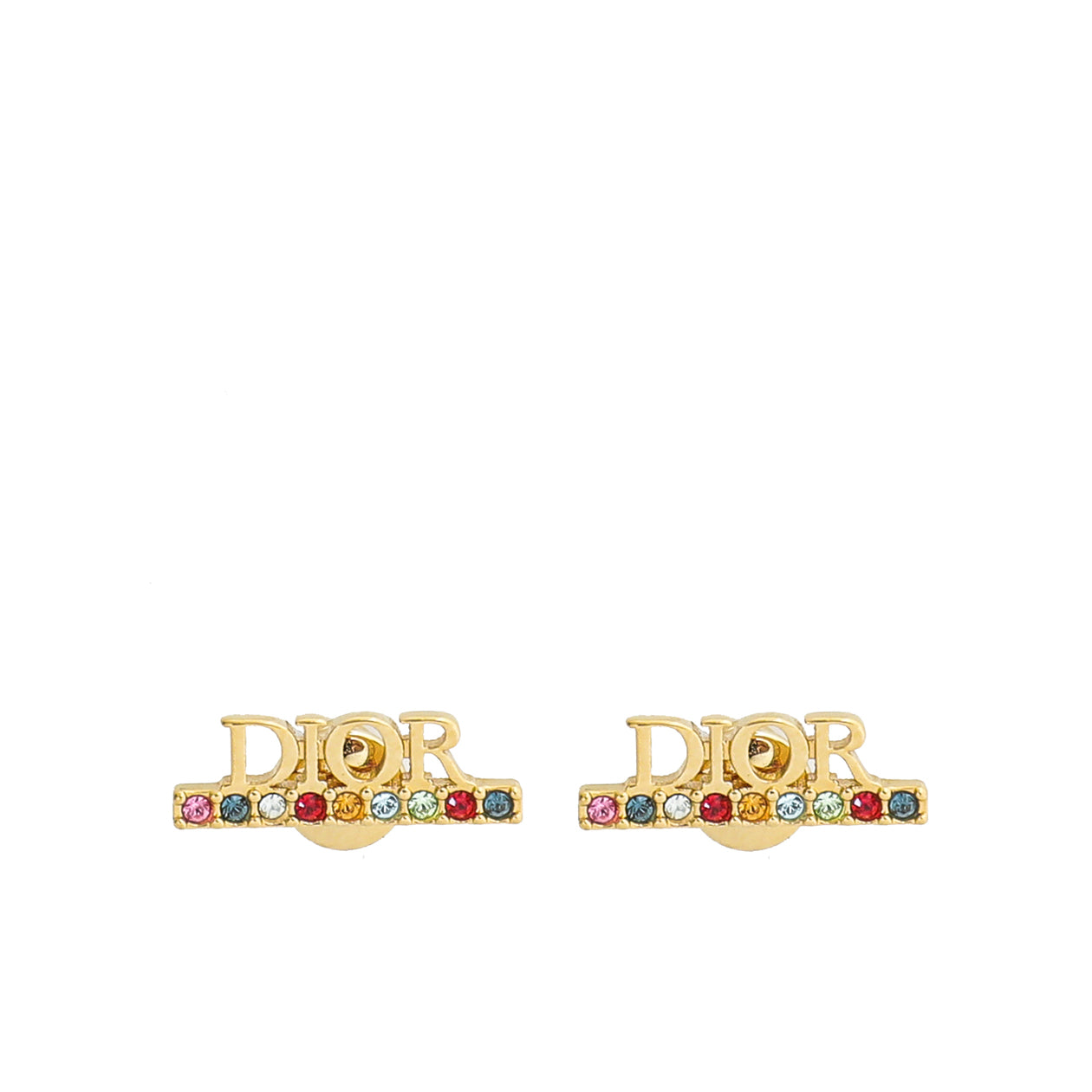 Dior Bag Christian Dio r evolution Stud Earrings Gold Mini Jewelry