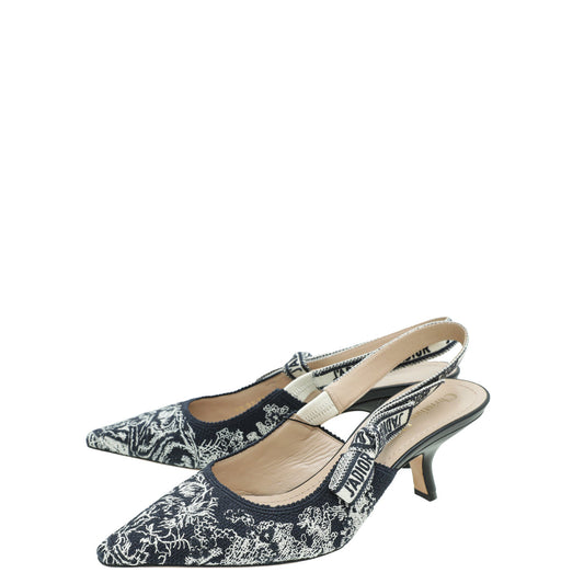 Dior Sling Bag Christian Bicolor J'a Toile De Jouy Shoes