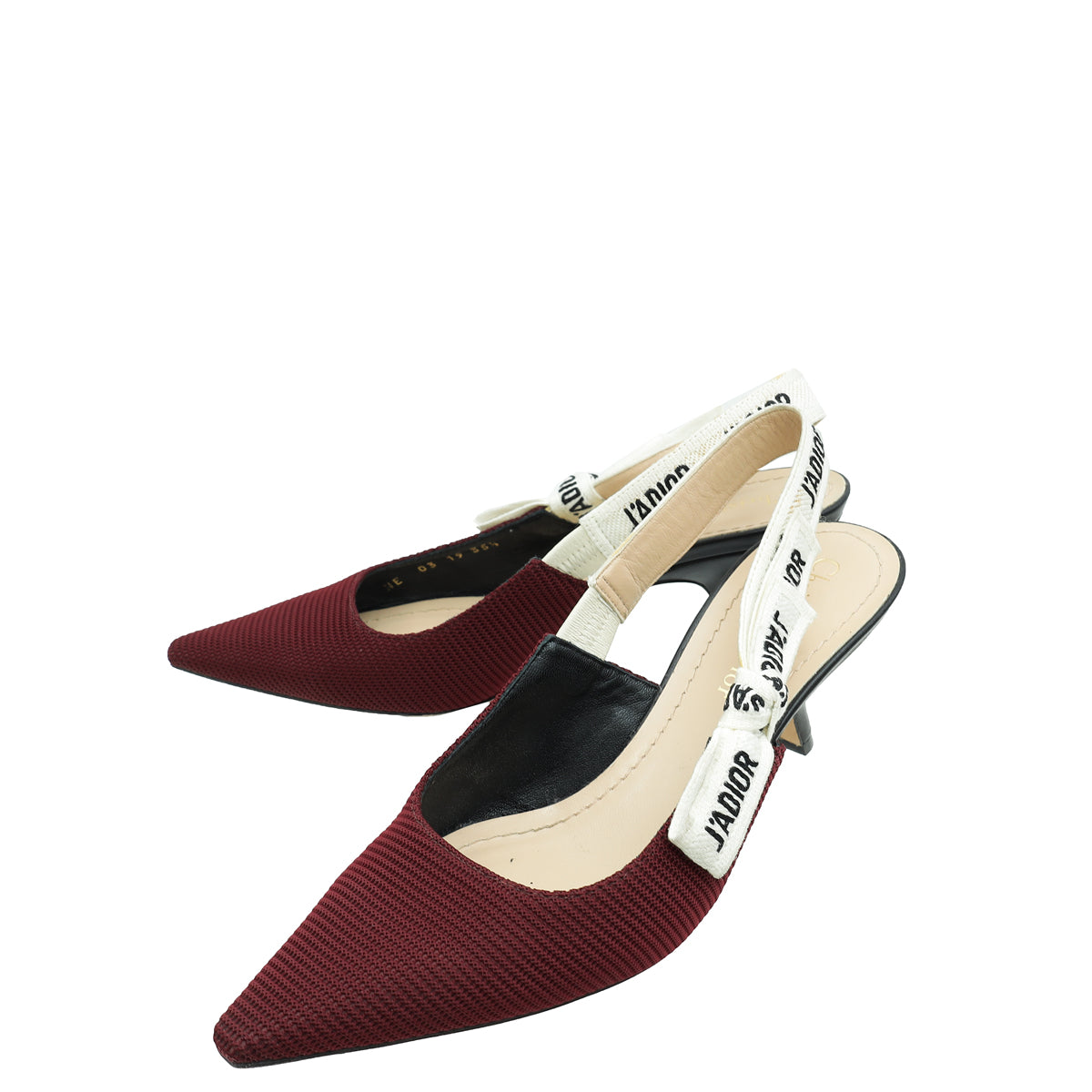 Dior Sling Bag Christian Burgundy J'a Mesh Slingback Pump Shoes