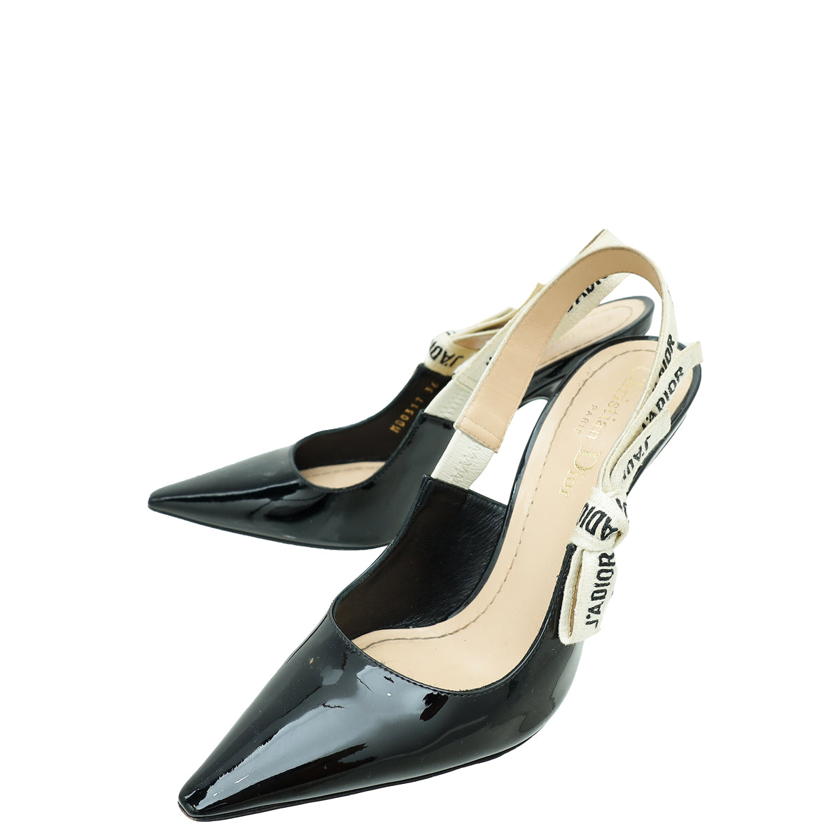 Dior Sling Bag Christian J'a Slingback Pump 36 Black Shoes