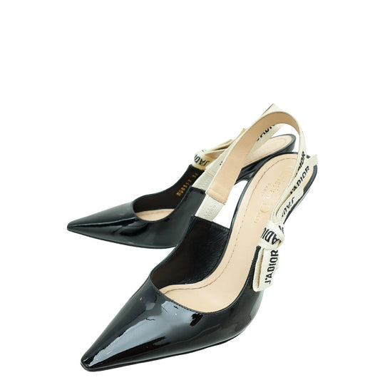Dior Sling Bag Christian J'a Slingback Pump 36 Black Shoes