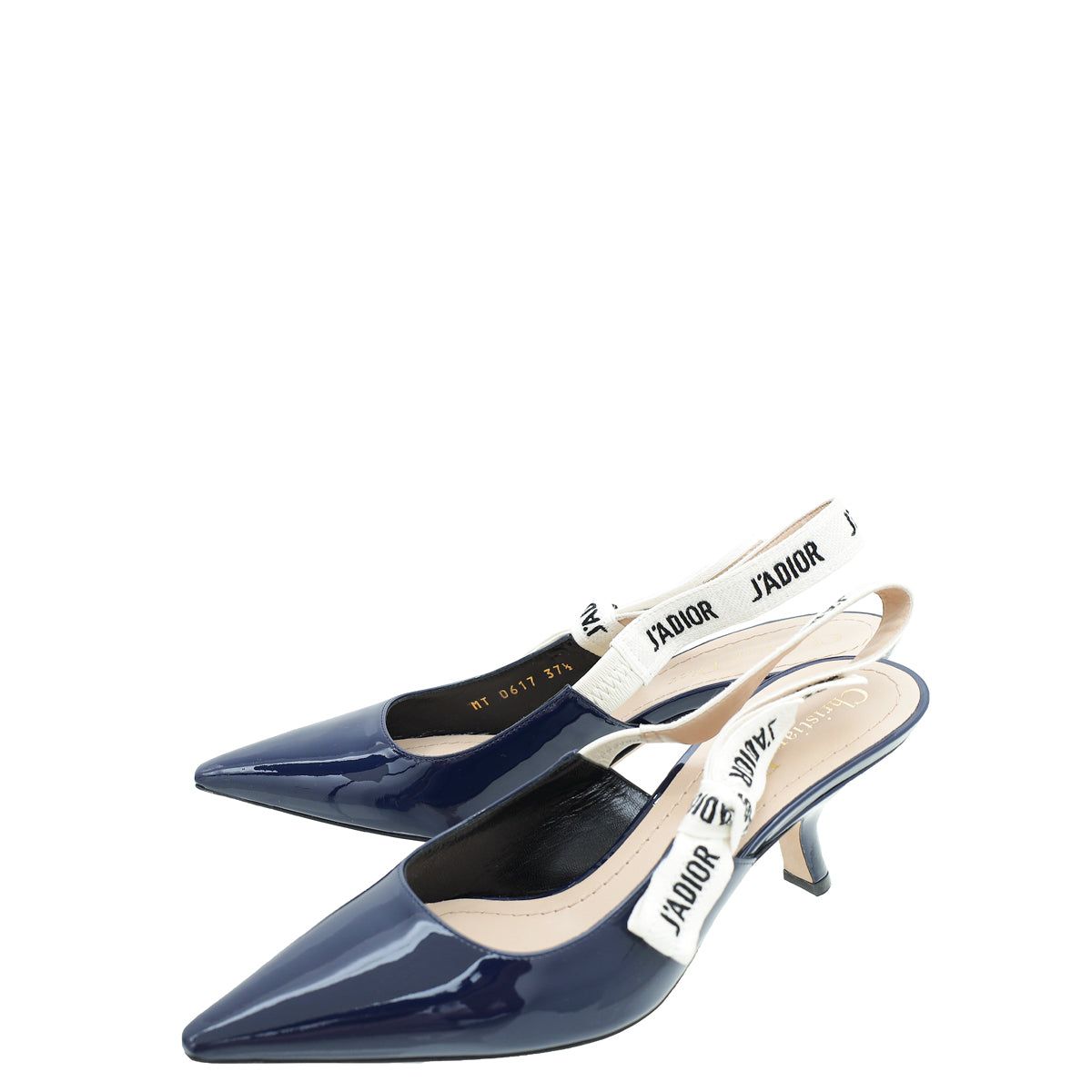 Dior Sling Bag Christian Indigo J'A Slingback Pumps 37.5 Blue Shoes