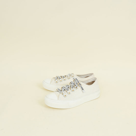 Dior Shoe Christian Milk Walk'n' Low Top Sneaker 37 White Shoes