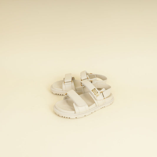 Dior Shoe Christian Ivory act Sandal 37 White Shoes