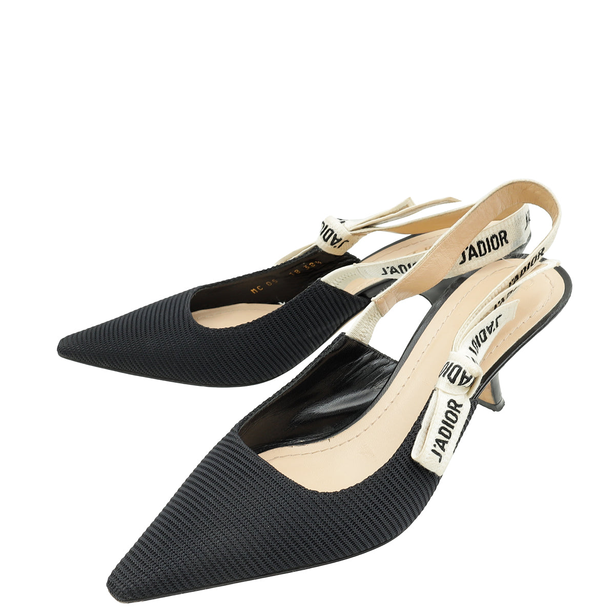 Dior Sling Bag Christian J'A Slingback Pump 38.5 Black Shoes