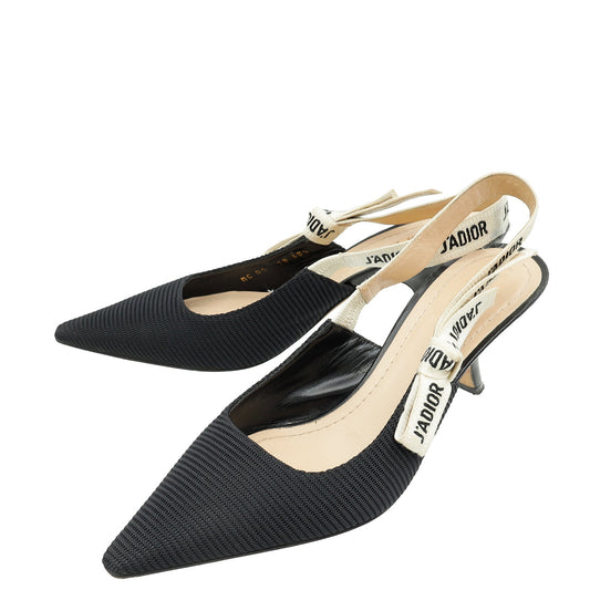 Dior Sling Bag Christian J'A Slingback Pump 38.5 Black Shoes