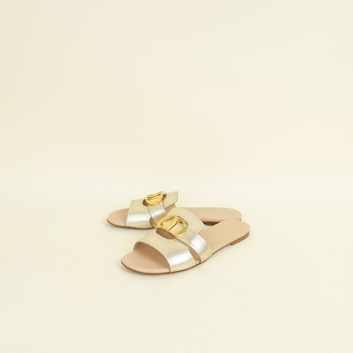Dior Shoe Christian Bicolor 30 Montaigne Slide 38.5 Shoes