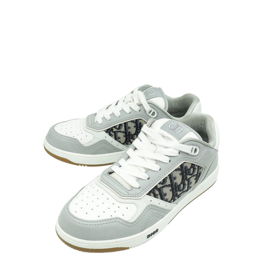 Dior Shoe Christian Bicolor Oblique B27 Low-Top Sneaker 38 Shoes