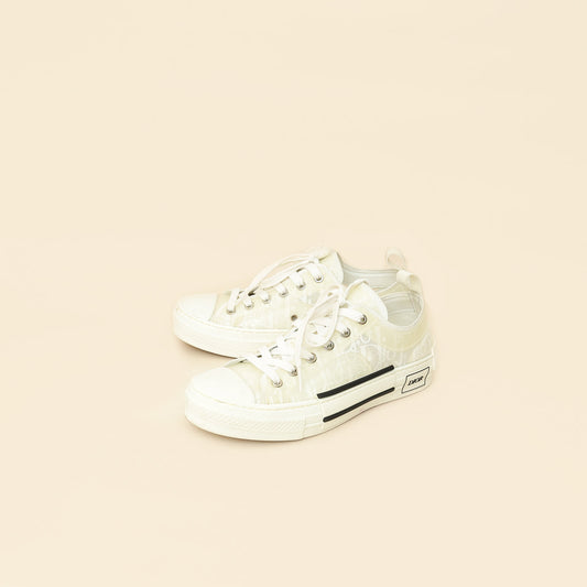 Dior Shoe Christian B23 Low Top Sneaker 38 White Shoes