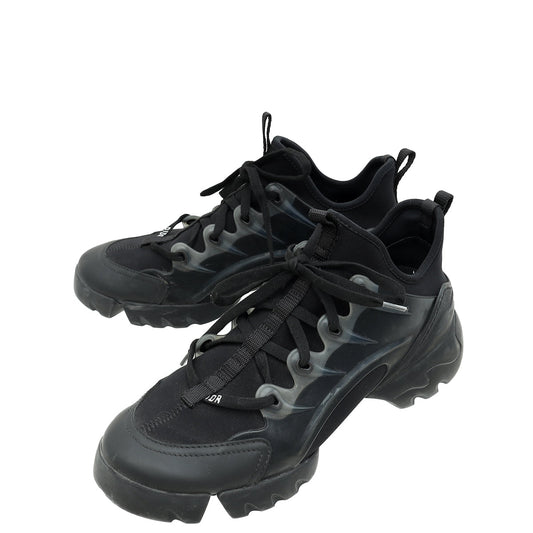 Dior Shoe Christian D Connect Sneakers 38 Black Shoes