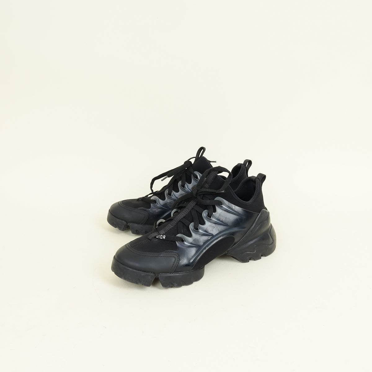 Dior Shoe Christian D Connect Sneakers 38 2 Black Shoes