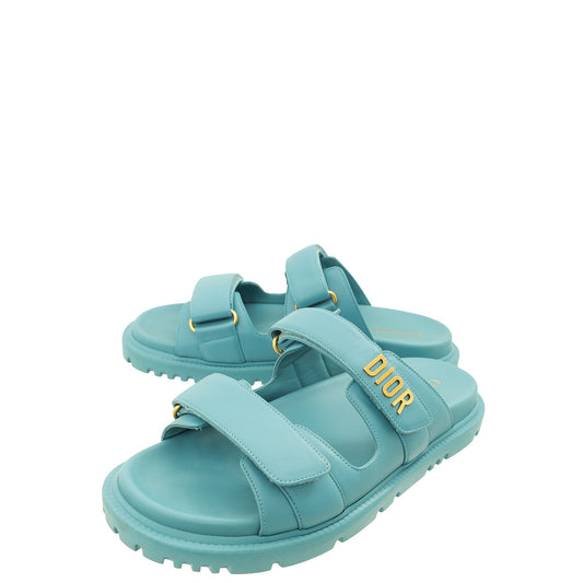 Dior Shoe Christian act Sandal 39 Blue Shoes