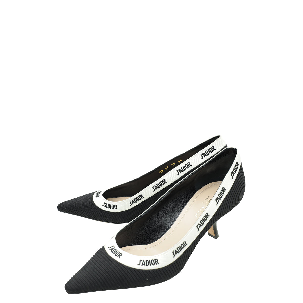 Dior Shoe Christian Technical Fabric J'A Pump 39 Black Shoes